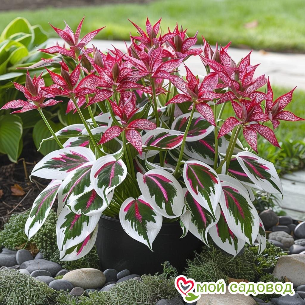 Хоста Малиновый Шторм